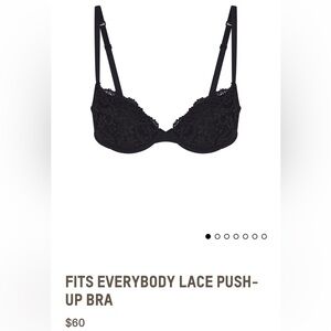 SKIMS Fits Everyone Lace Demi Push-up Bra
